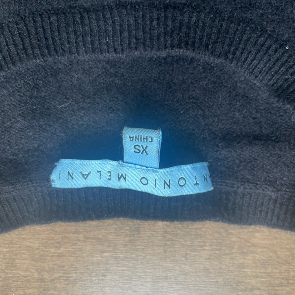 Cashmere ANTONIO MELANI black sweater - Picture 2 of 8